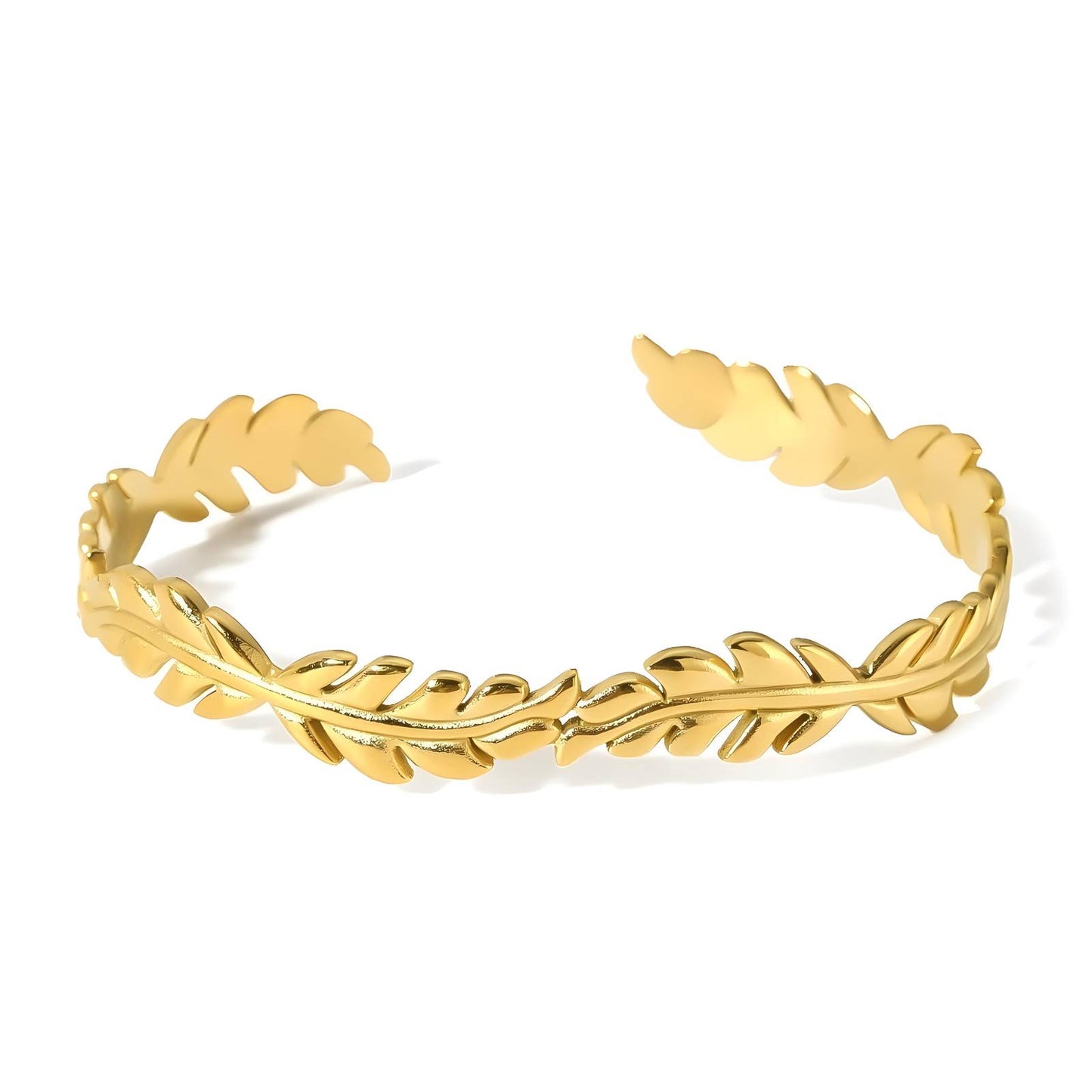 Aurelia Leaf Cuff Bracelet