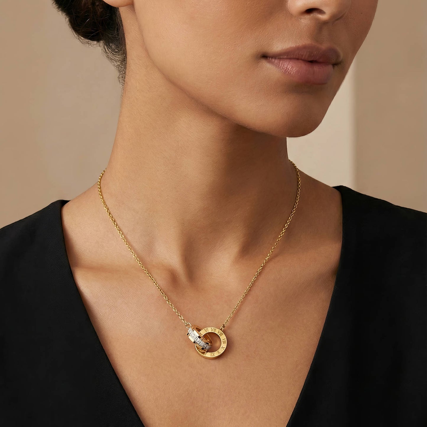 Adrielle Pendant Gold Necklace