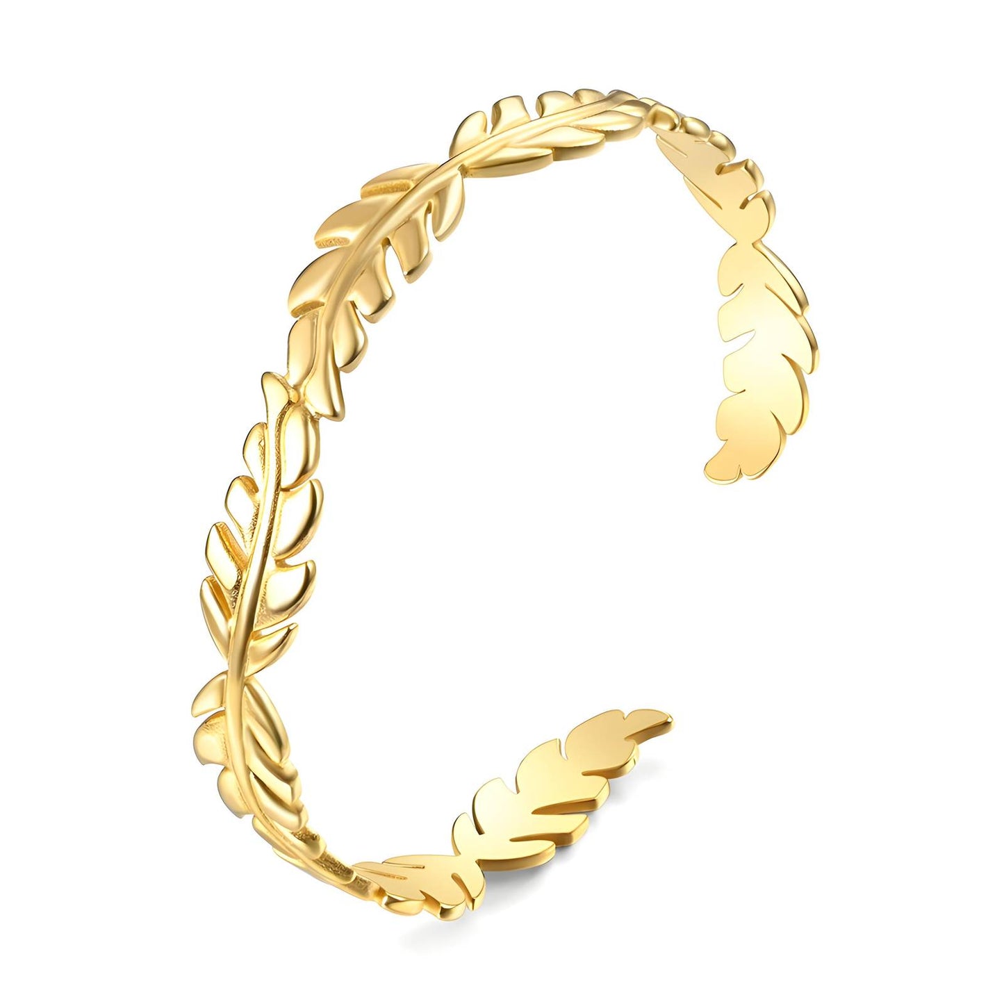 Aurelia Leaf Cuff Bracelet