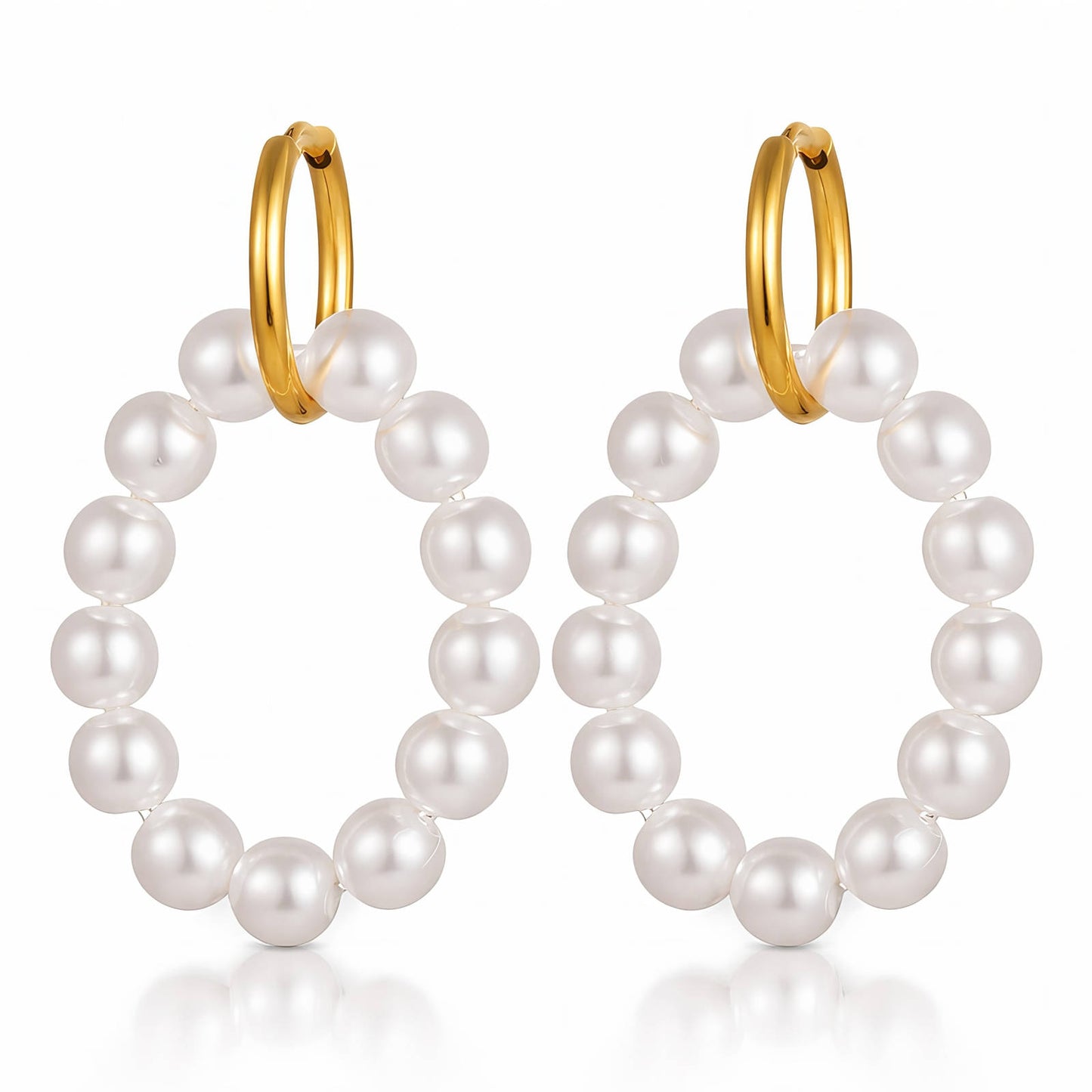 Selira Pearl Hoop Earrings