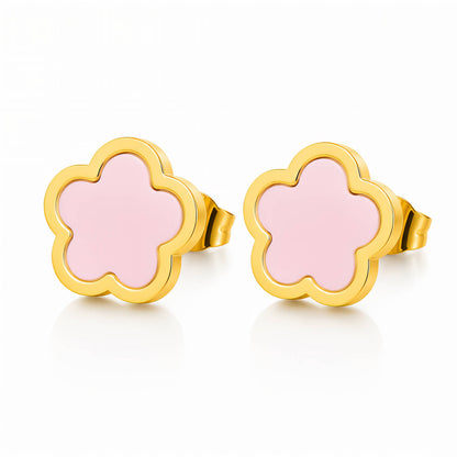 Bellora Stud Earrings. Pink