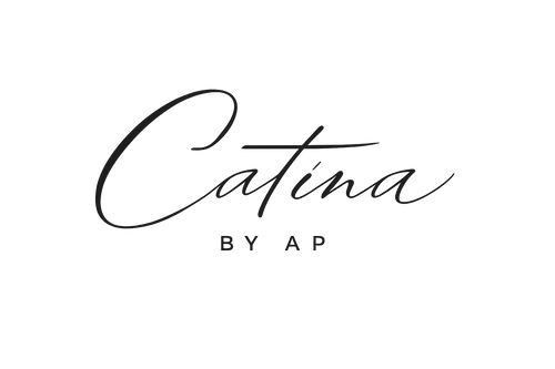 Black 'Catina by AP' logo on a white background